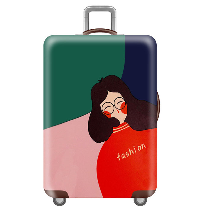 Women's Hard Shell Suitcase with Unique Illustration Design Bowlift