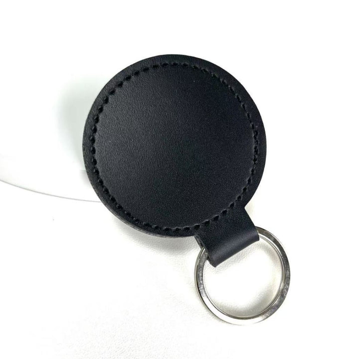Premium Leather Round Keychain Bowlift