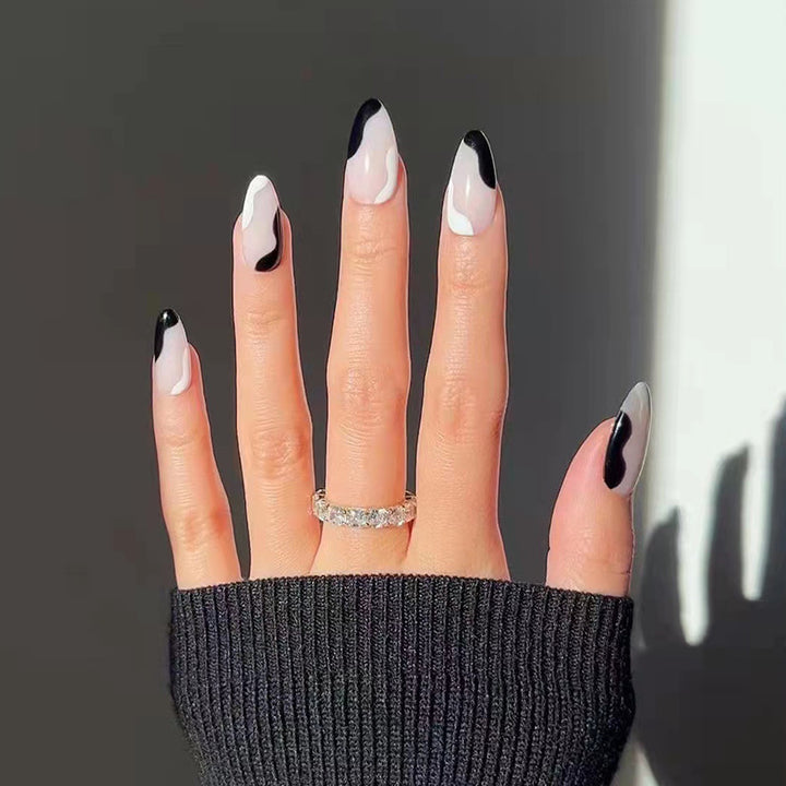 Artistic Abstract Press-On Nails Bowlift