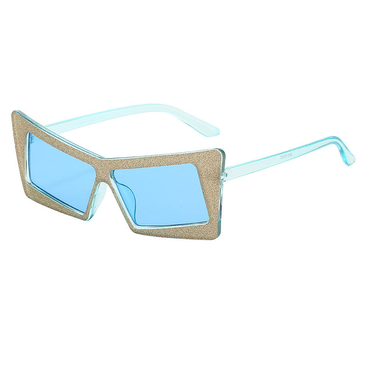 Women's geometric sunglasses with sparkling elements Bowlift