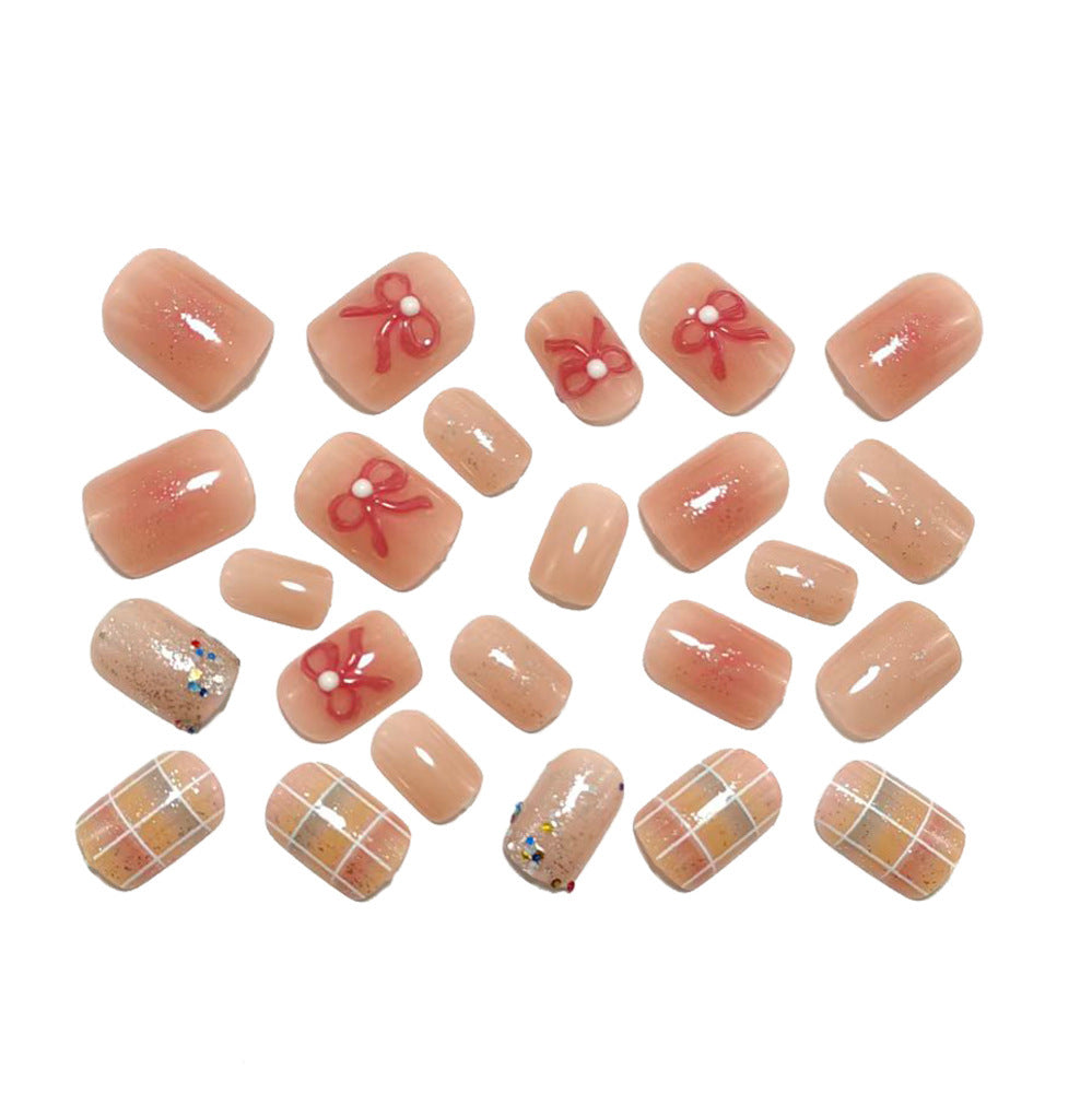 Creative nail art set with glitter and floral applications Bowlift