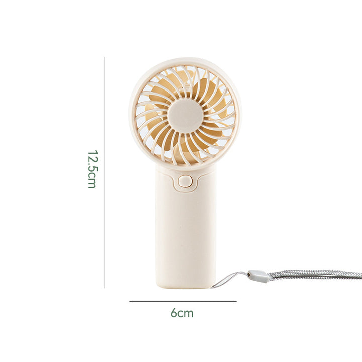 Women's portable mini fan with ergonomic handle and USB charging function Bowlift