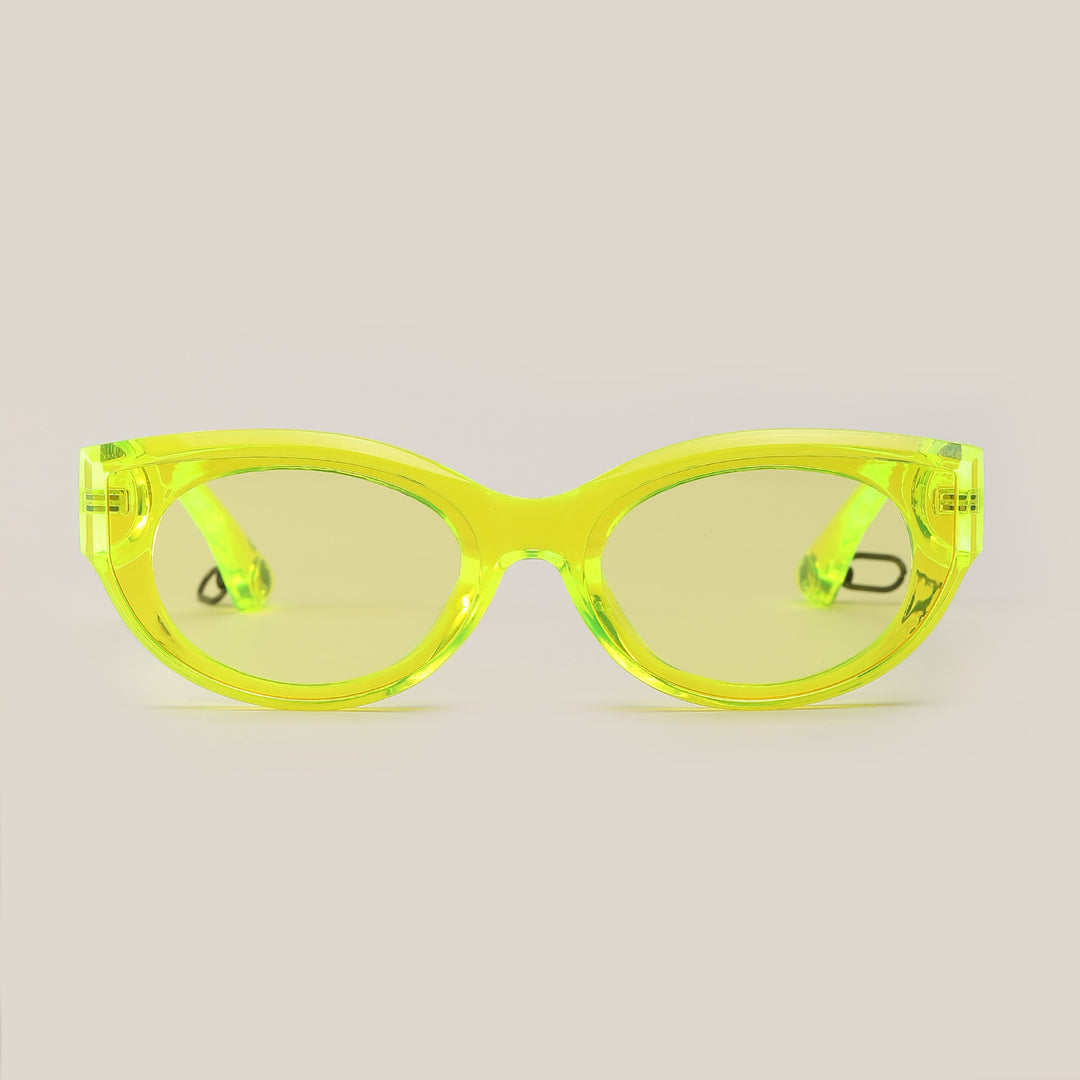 Women's fashionable sunglasses with transparent frame and UV protection Bowlift
