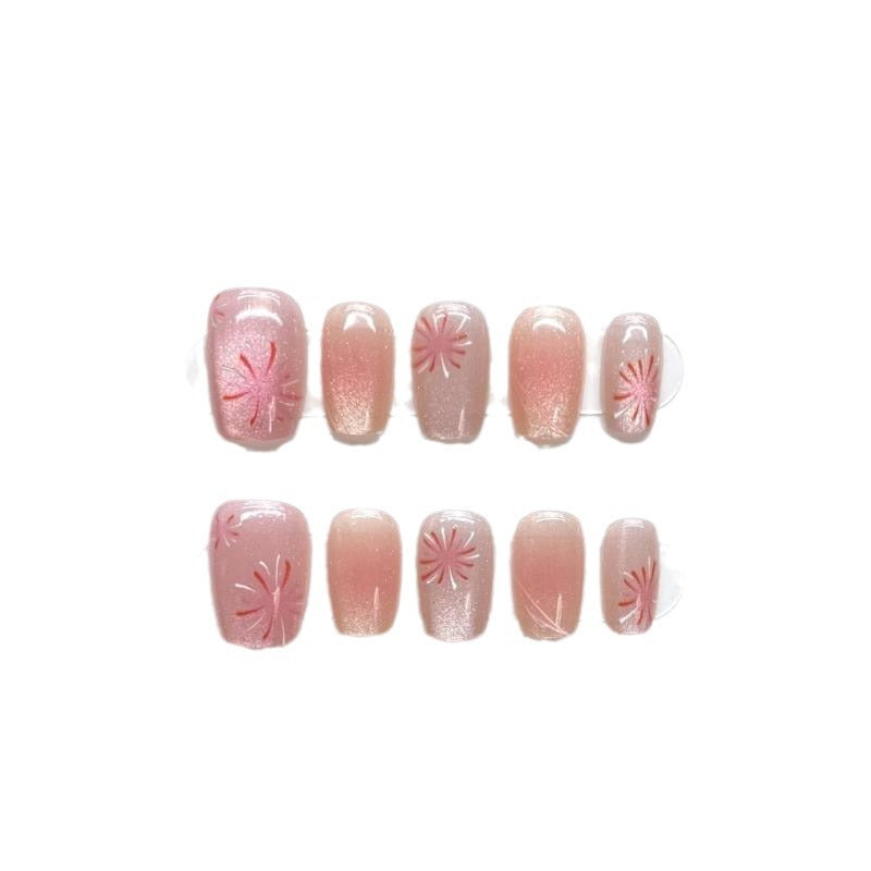 Premium Floral Press-On Nail Collection Bowlift