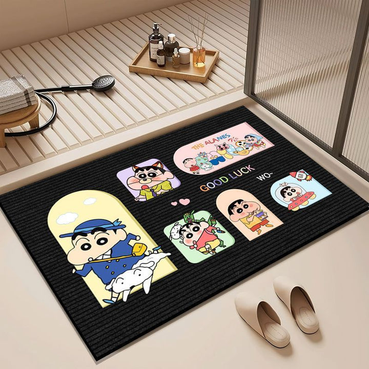 Playful Cartoon Floor Mat