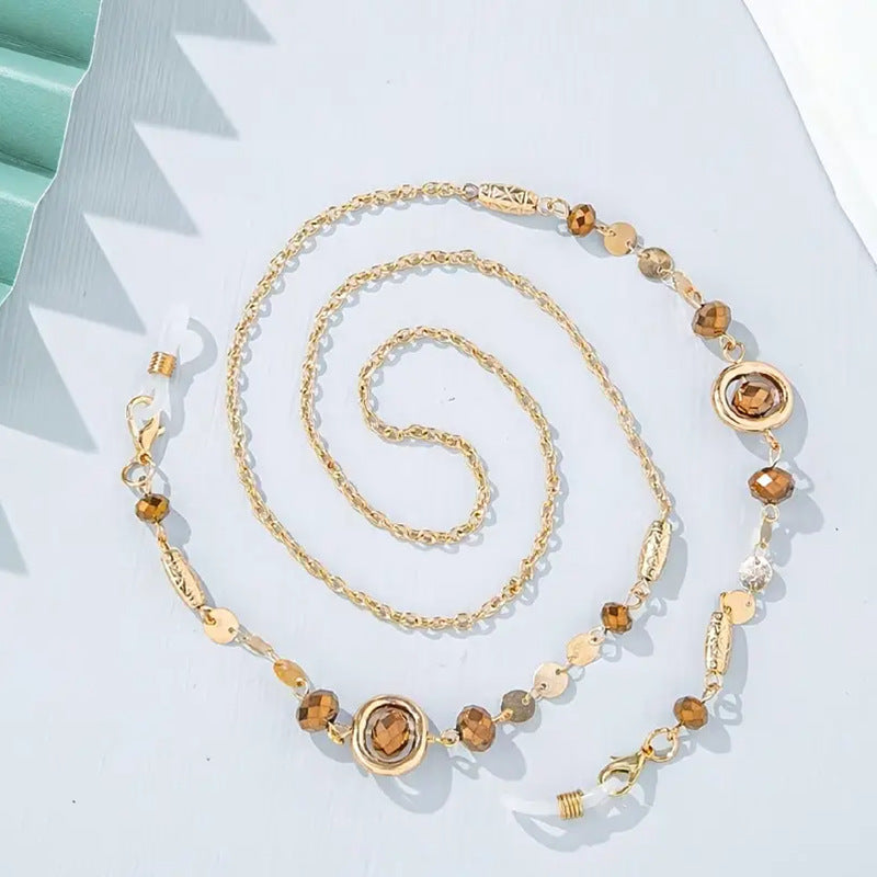 Artisan Gemstone Eyewear Chain Bowlift