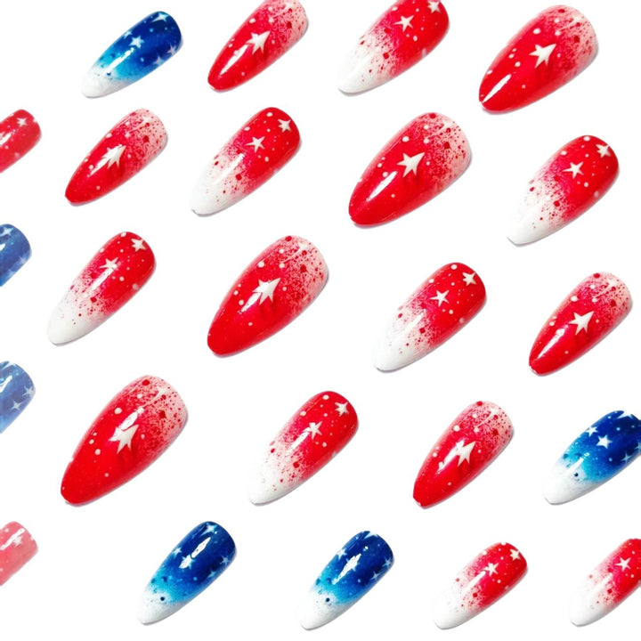 Festive Starry Nail Art Bowlift