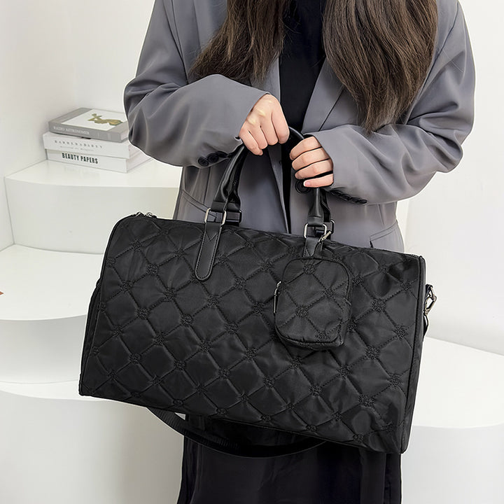 Quilted Multi-Purpose Travel Duffle Bag Bowlift