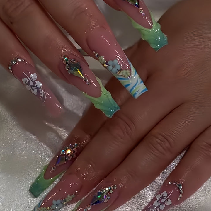 Premium Decorative Press-On Nail Art Bowlift