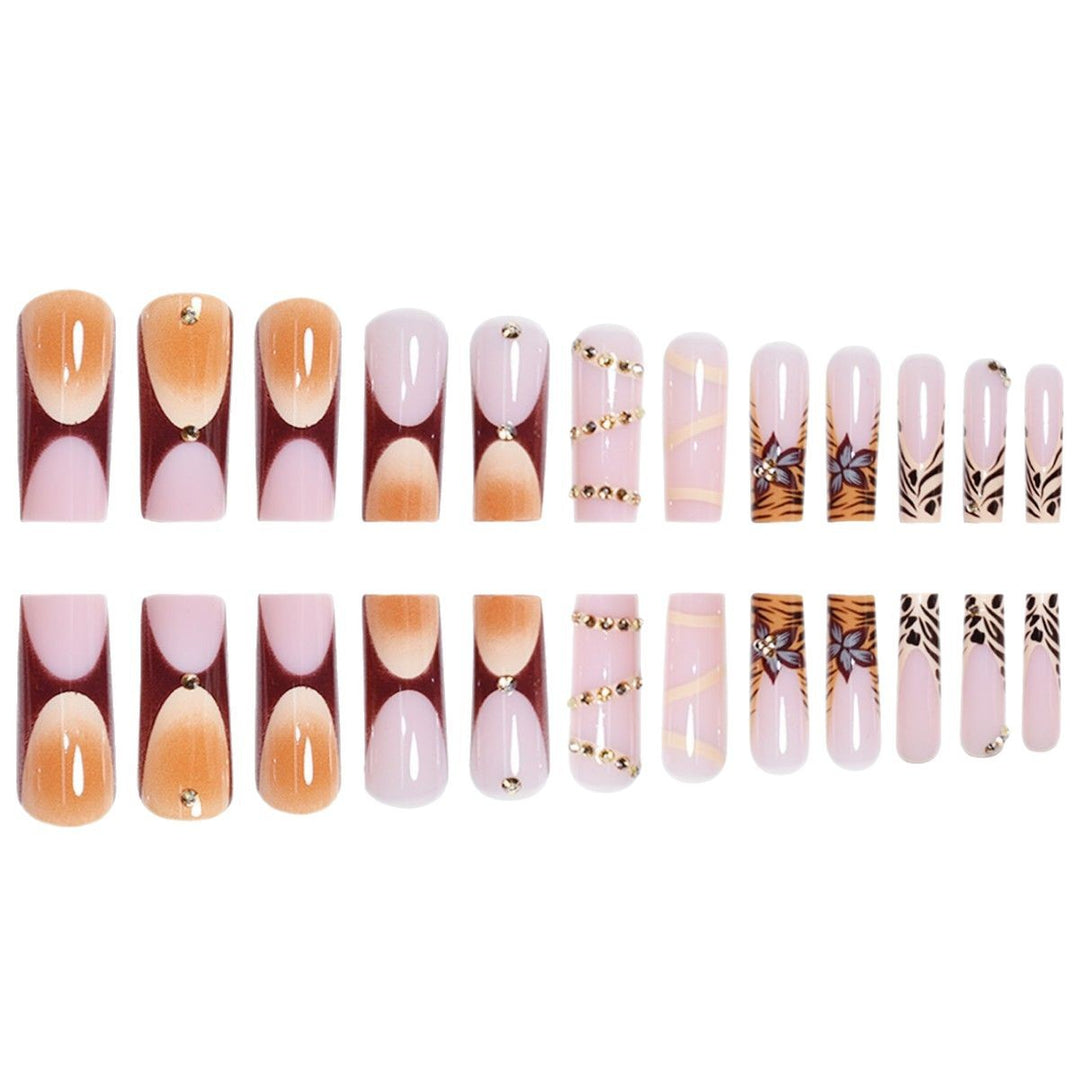 Elegant Acrylic Press-On Nail Art Set Bowlift