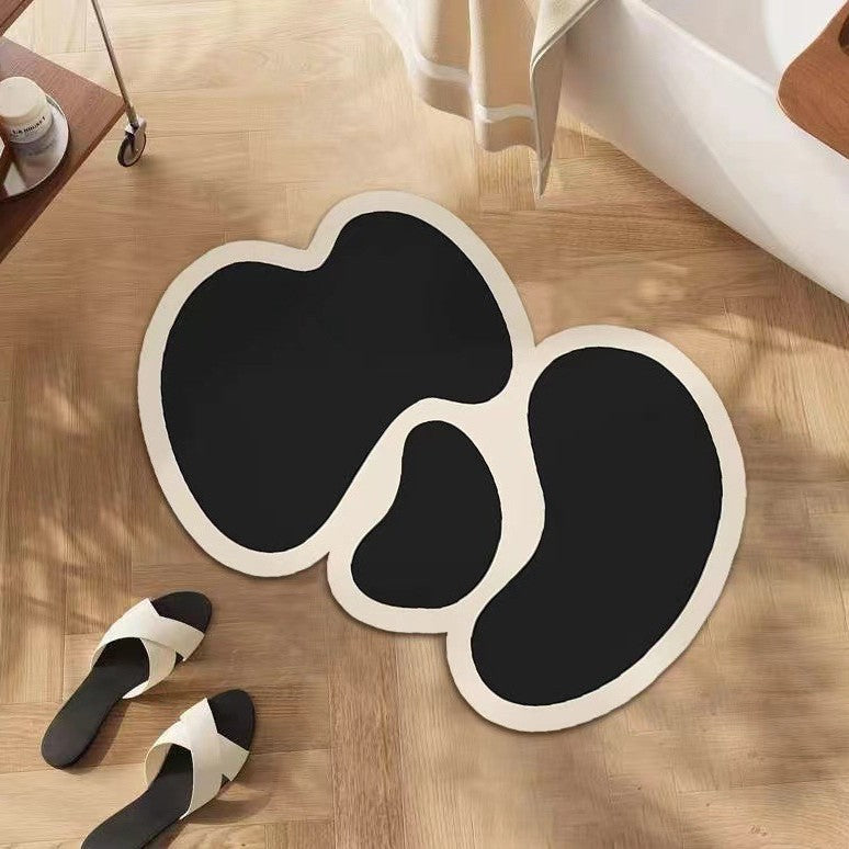 Abstract Shaped Bath Mat Bowlift