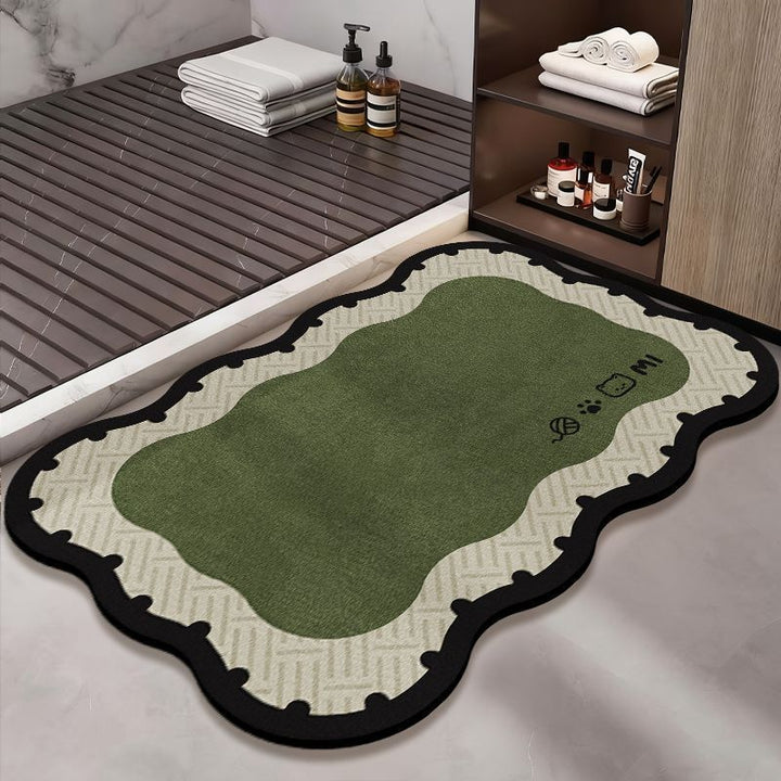 Decorative Pet-Themed Bath Mat Bowlift