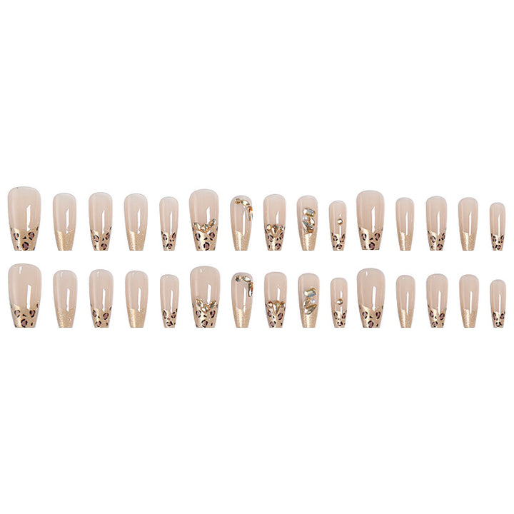 Acrylic nail set with glamorous 3D decorations Bowlift