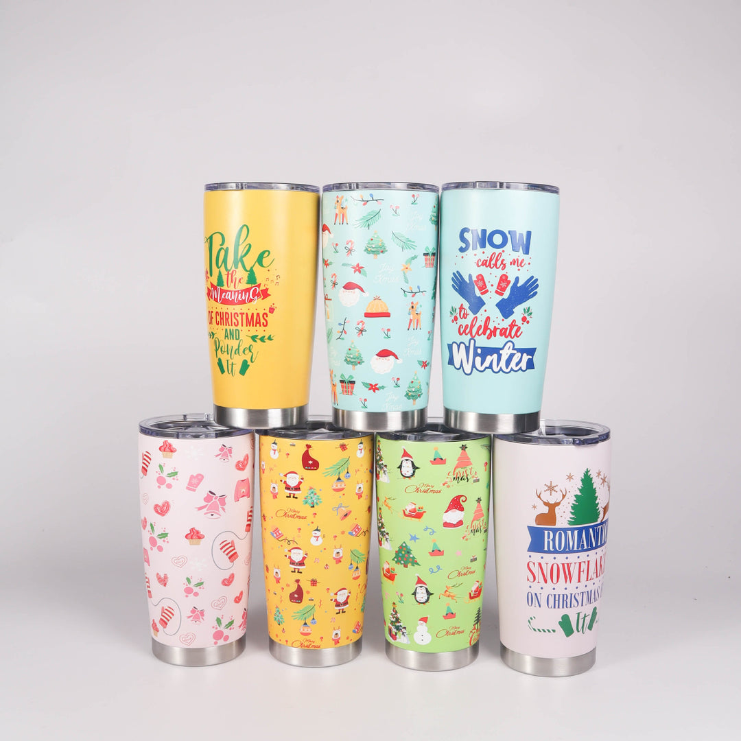 Vacuum Insulated Stainless Steel Travel Tumbler With Spill-Resistant Slider Lid And Tapered Cupholder Fit
