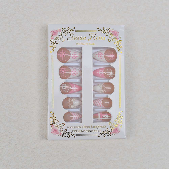 Elegant Press-On Nail Art Kit Bowlift