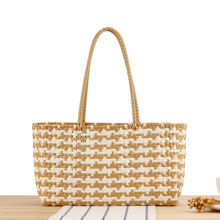 Designer Tote Bag Made of High-Quality Woven Material Bowlift