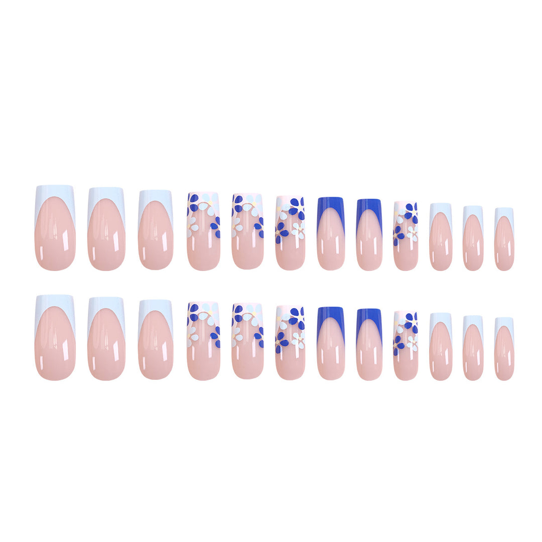 Artistic nail design with floral accents Bowlift