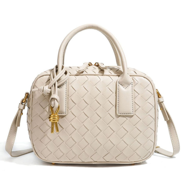 Textured Leather Boutique Handbag Bowlift
