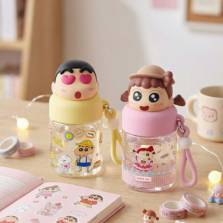 Women's water bottle with playful animal head design Bowlift