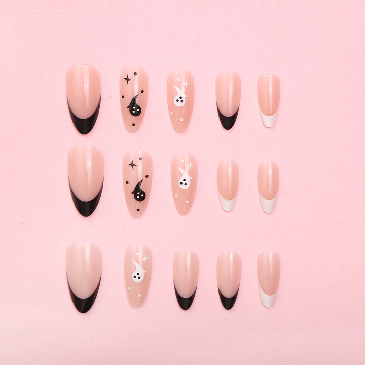 Creative Halloween-Themed Press-On Nail Set Bowlift