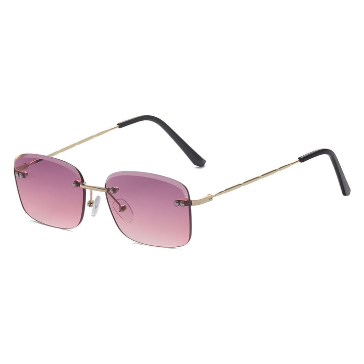 Women's square sunglasses with polarized lenses and elegant metal frame Bowlift