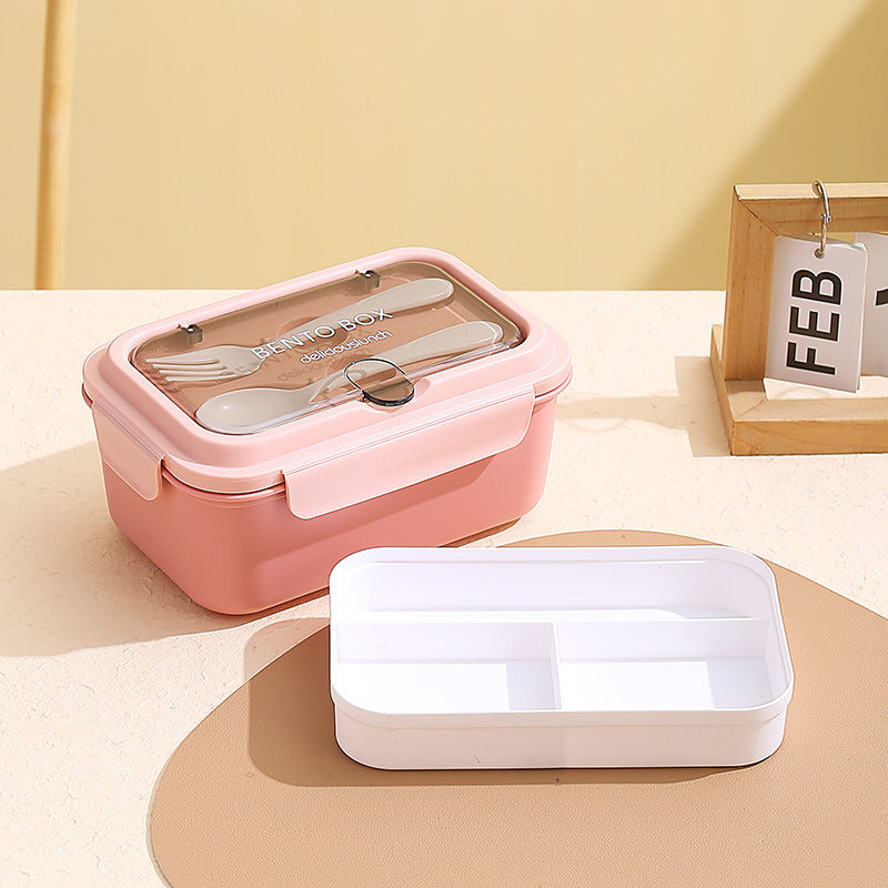 Leakproof Compartmentalized Kids Bento Lunchbox with Removable Round Soup Bowl and Utensil Storage Bowlift