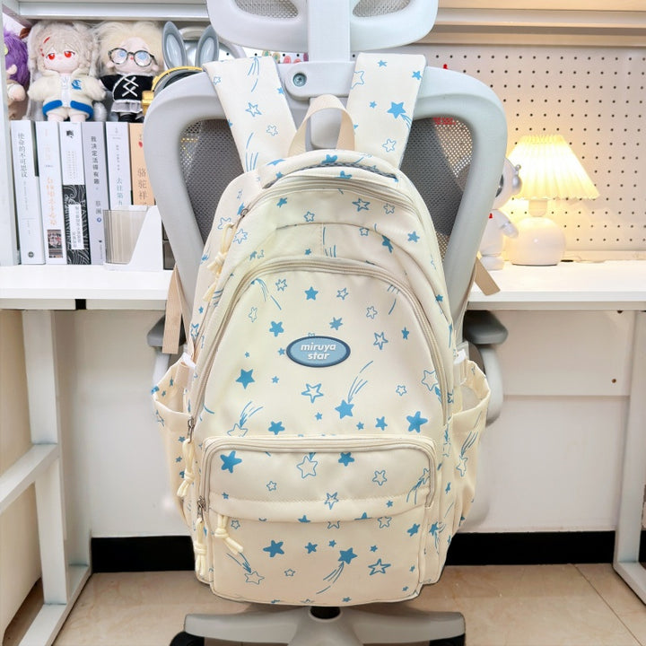 Casual Star-Patterned Backpack