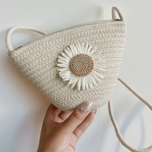 Handbag with Floral Design Bowlift