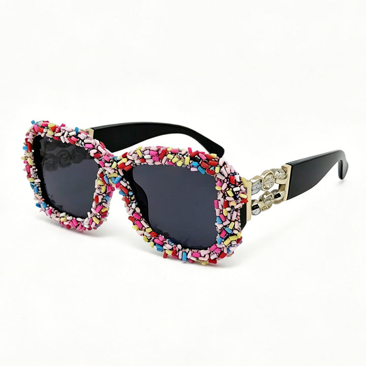 Women's sunglasses with creative candy trim Bowlift