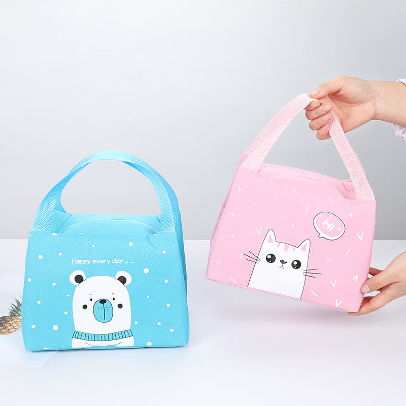 Cute Bear Print Insulated Lunch Bag Bowlift