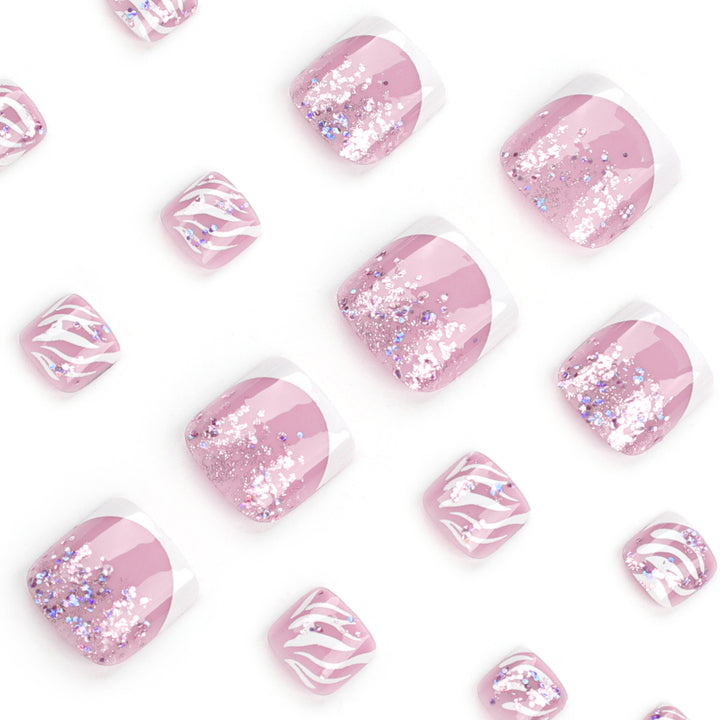 Artful toenail design with glamorous accents Bowlift