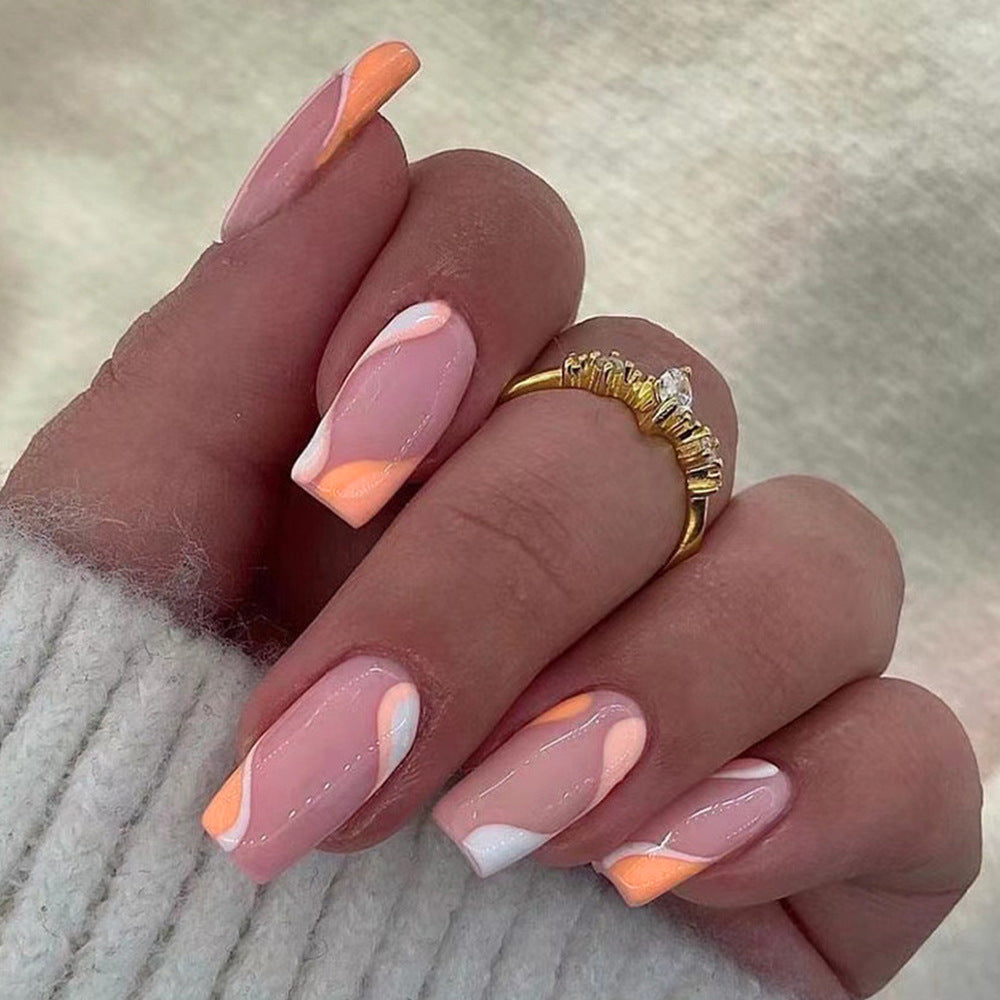 Artistic Acrylic Nail Set Bowlift