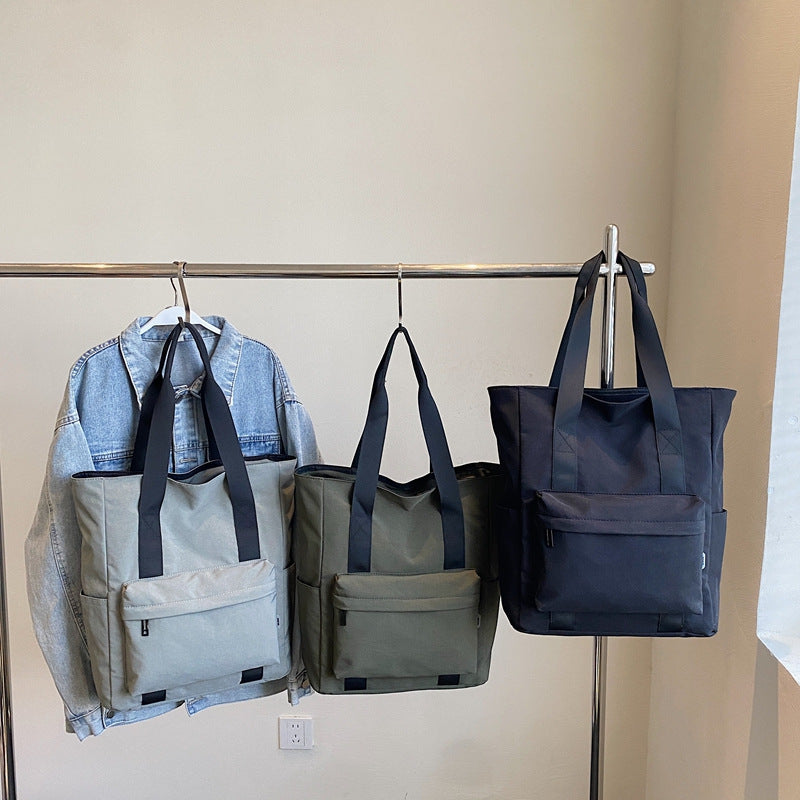 Practical Tote Bag With Multiple External Pockets Bowlift