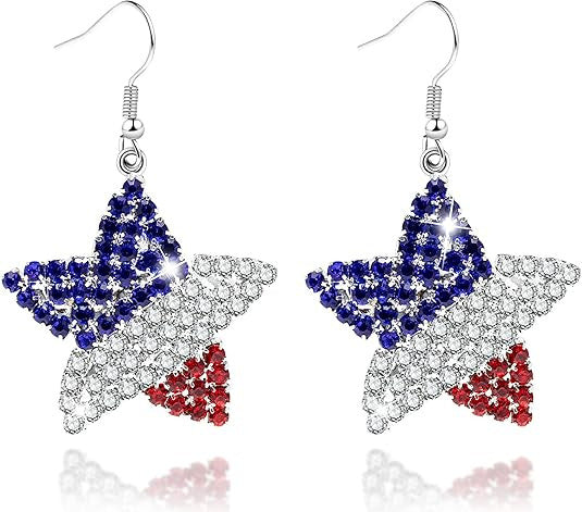 Women nano sparkling statement earrings with long rhinestone tassels Bowlift