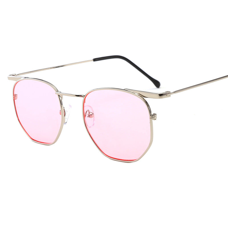Women's fashionable rectangular glasses with elegant metal frame Bowlift