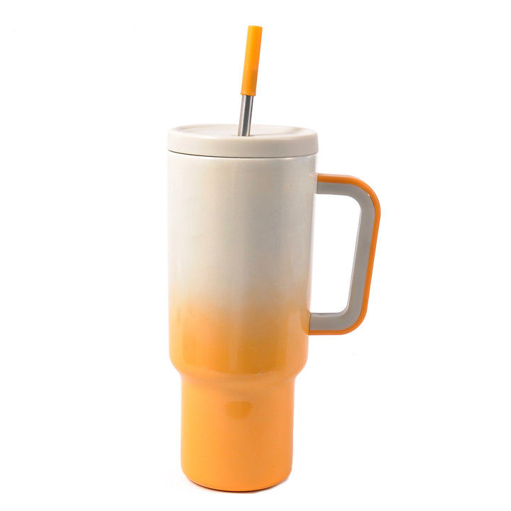 Women High-Quality Insulated Cup with Integrated Straw Bowlift