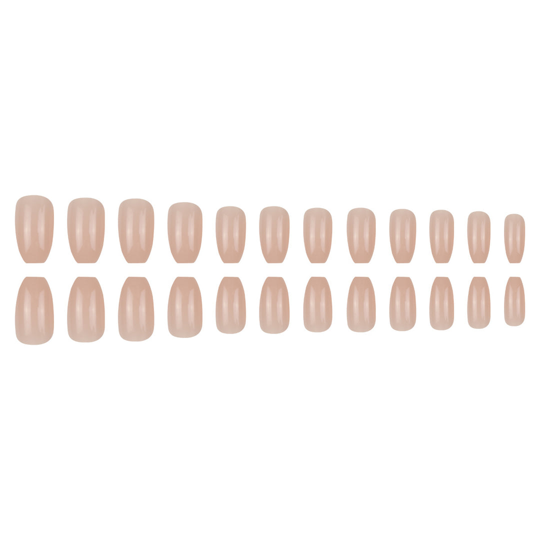 Glossy Almond-Shape Press-On Nails Bowlift