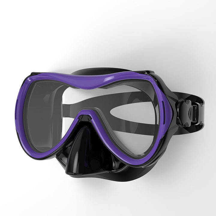 Diving mask with ergonomic design Bowlift