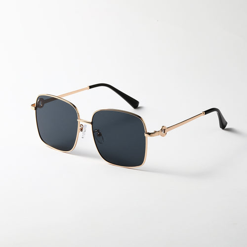 Ladies elegant square sunglasses with high-quality metal frame Bowlift