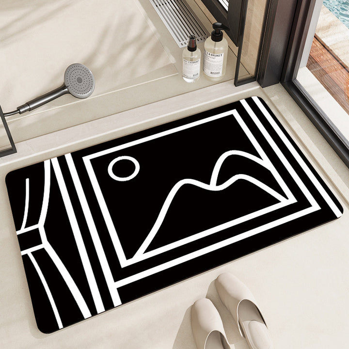 Modern Artistic Bath Mat Bowlift