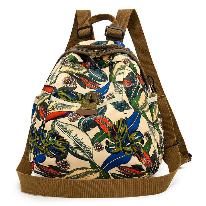Trendy Graphic Print Backpack Bowlift