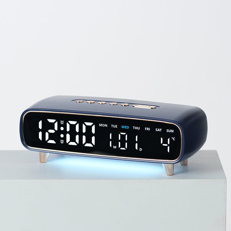 Digital radio alarm clock with temperature and date display Bowlift