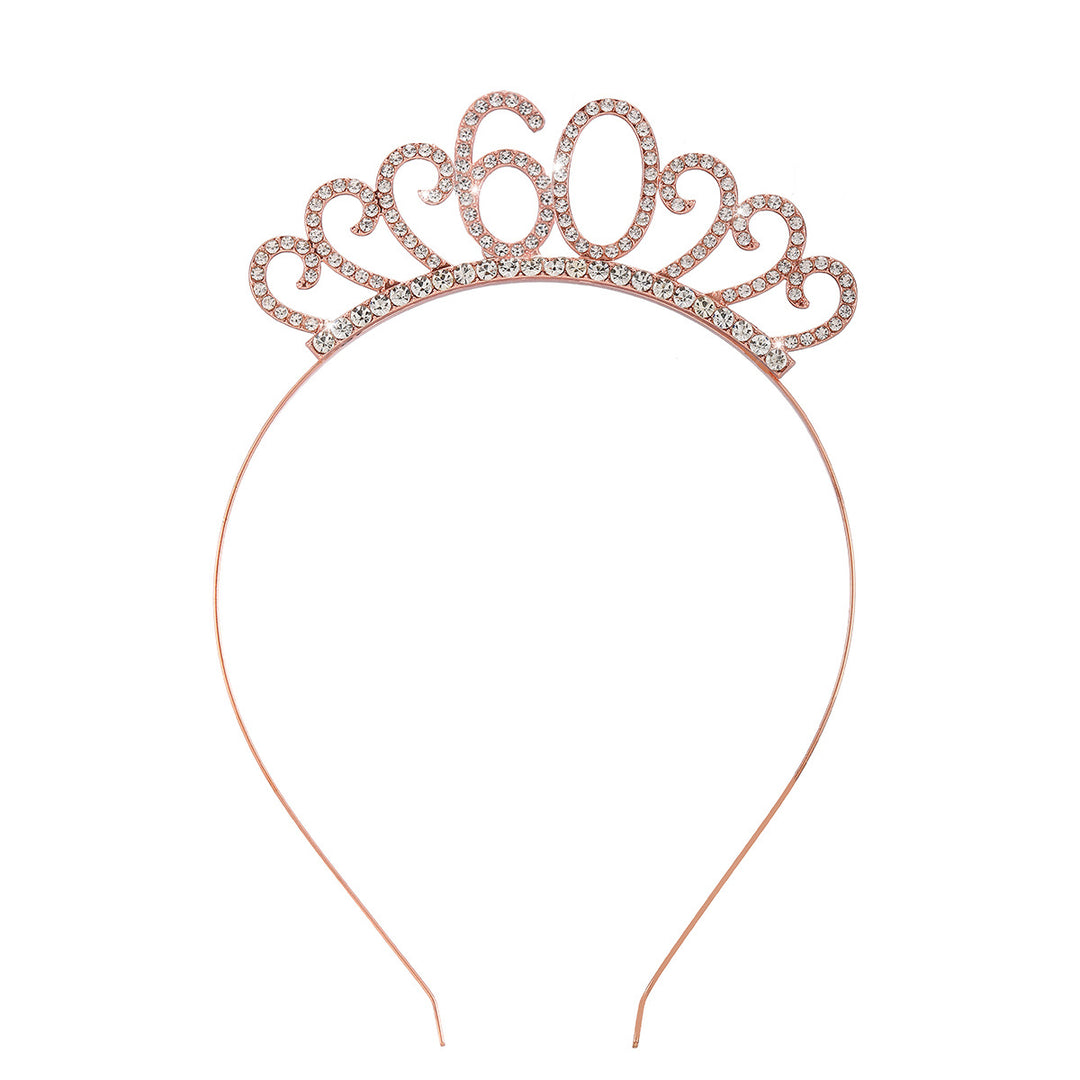 Ladies Crystal Tiara with Custom Designed Number Motif Bowlift