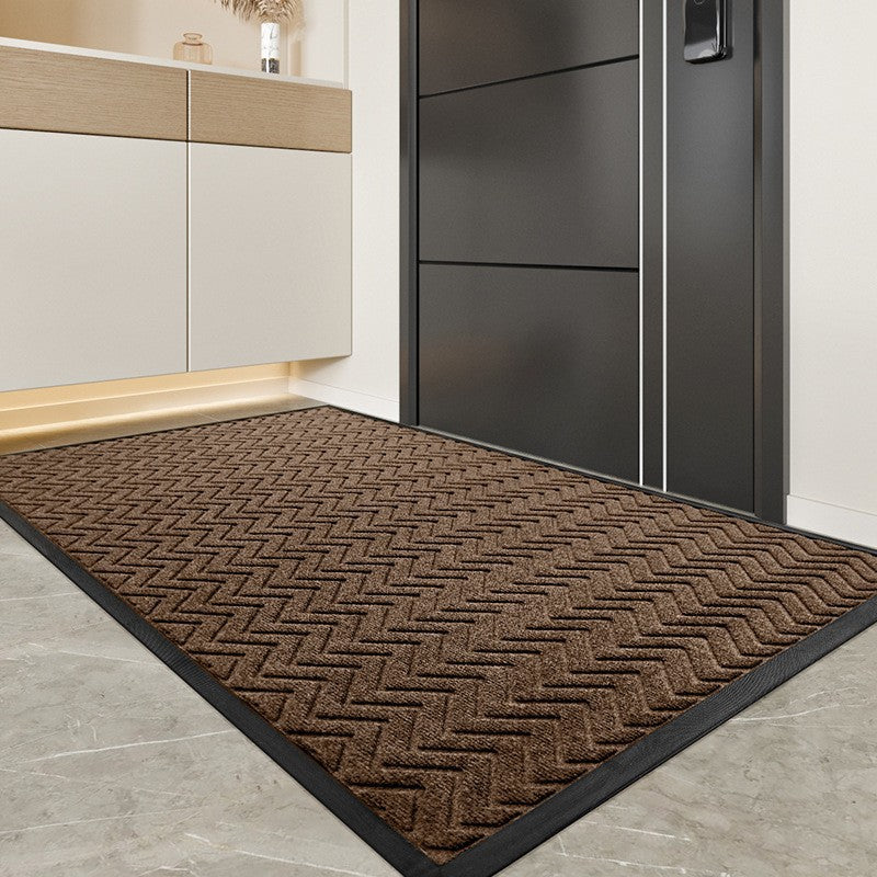 Unisex Durable Chevron Design Entrance Mat Bowlift