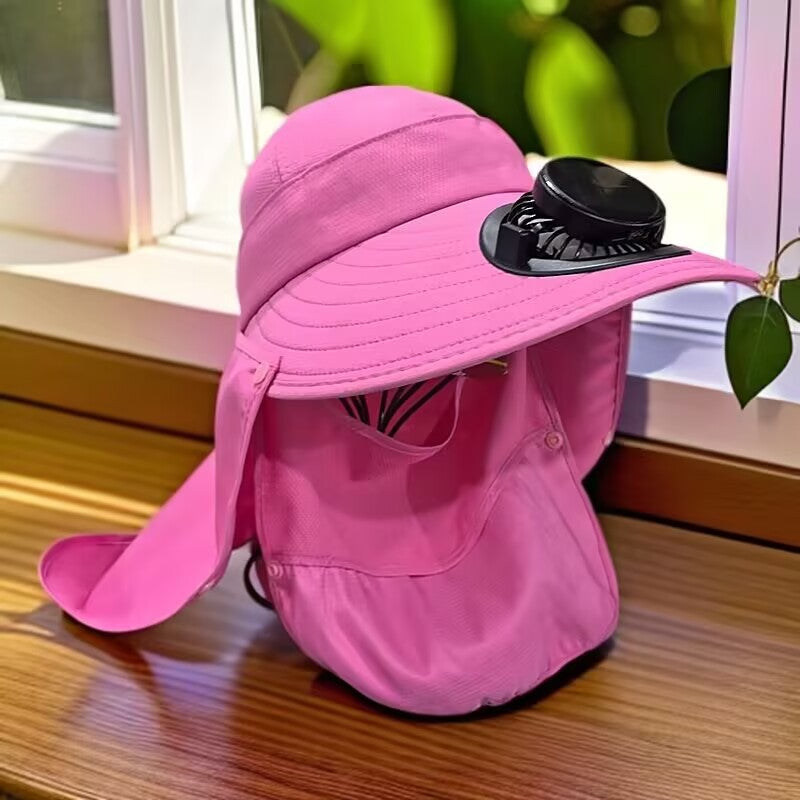 Solar-powered mini fan with digital battery level indicator and USB-C charging port Bowlift
