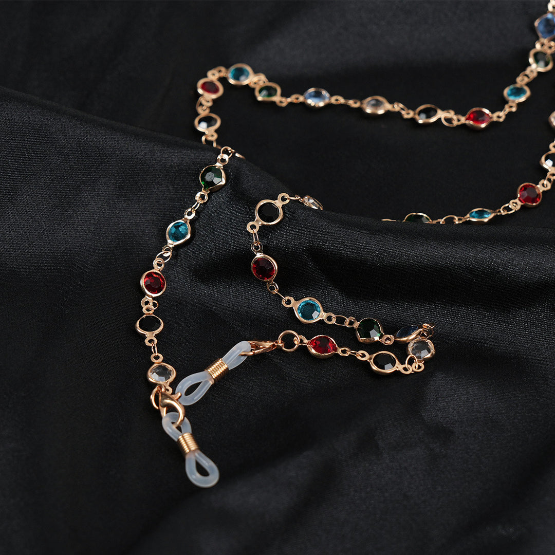 Decorative Gemstone Eyewear Chain Bowlift