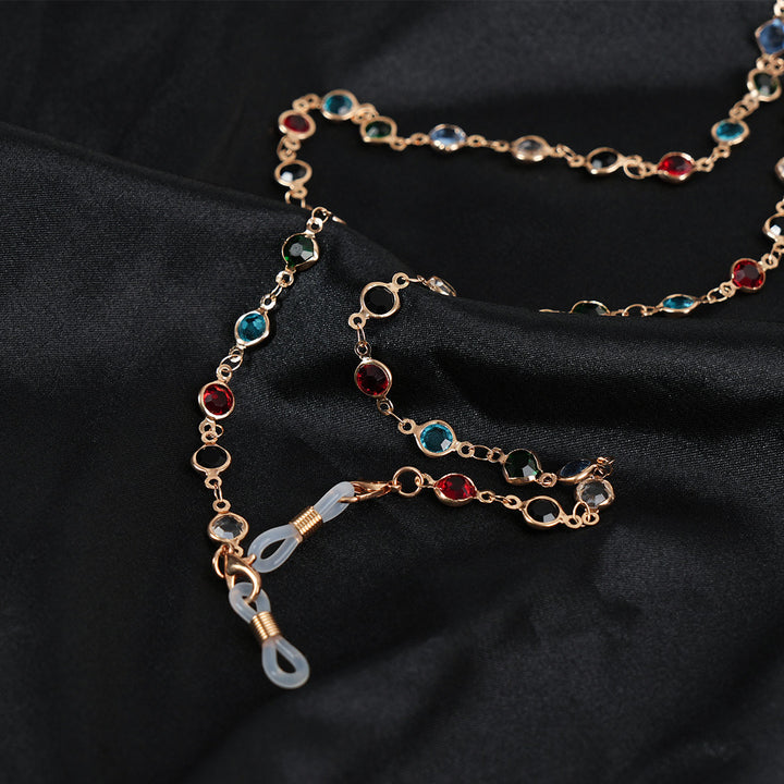 Decorative Gemstone Eyewear Chain Bowlift