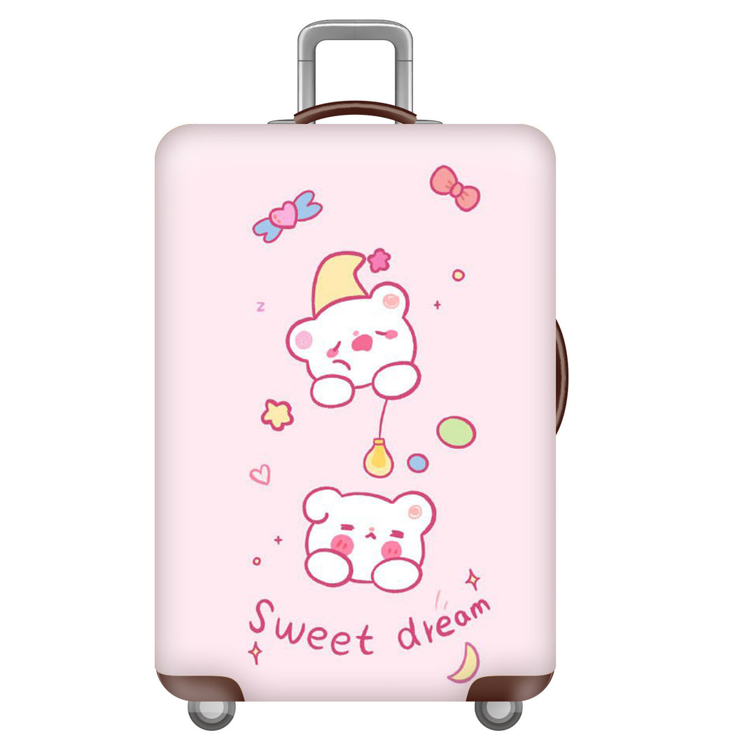 Women's Hard Shell Suitcase with Cheerful Bowlift Design