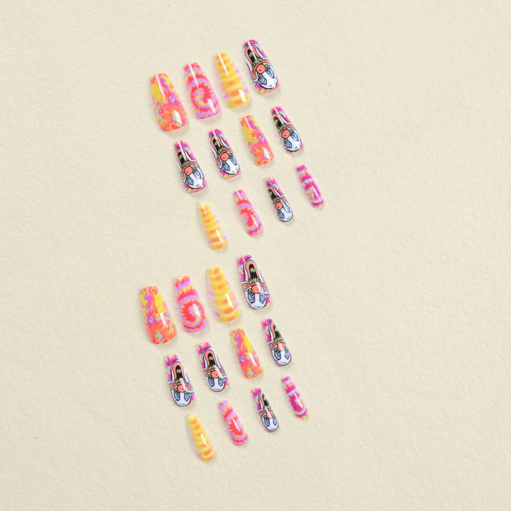 Creative Nail Art Set with Clown Motif Bowlift