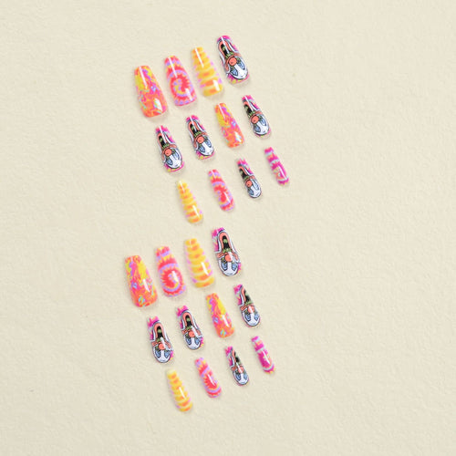 Creative Nail Art Set with Clown Motif Bowlift